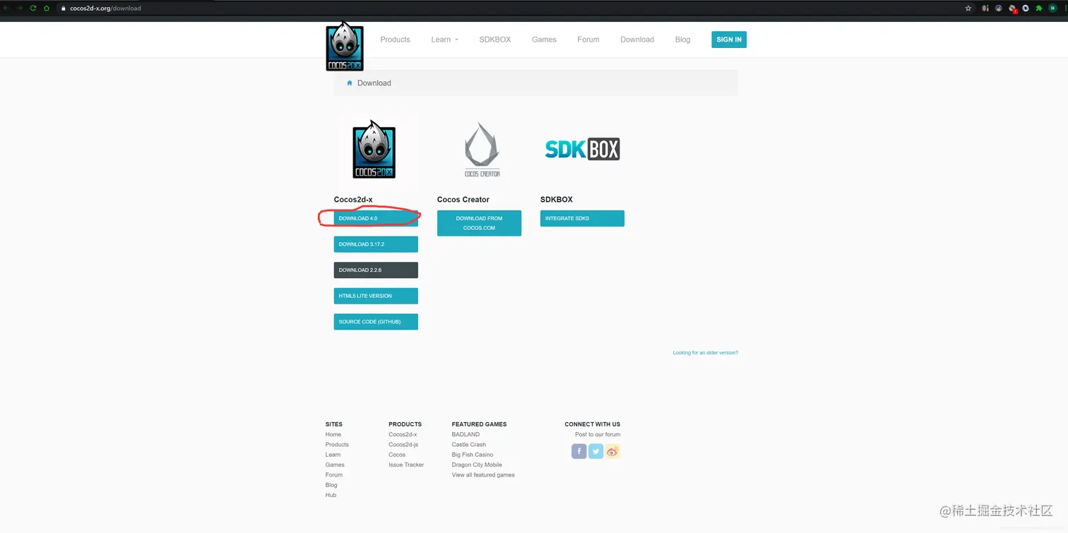 download Cocos2d-x