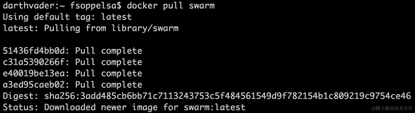 启动 Docker Swarm