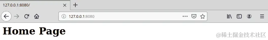 图 4.16：Golang 应用程序-主页