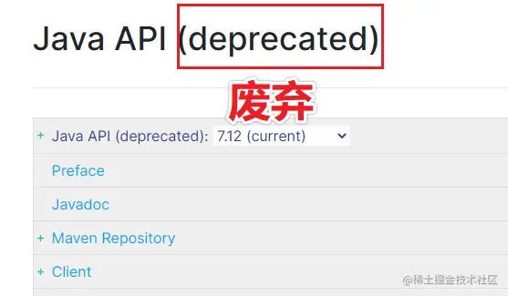 Java API 已经废弃了