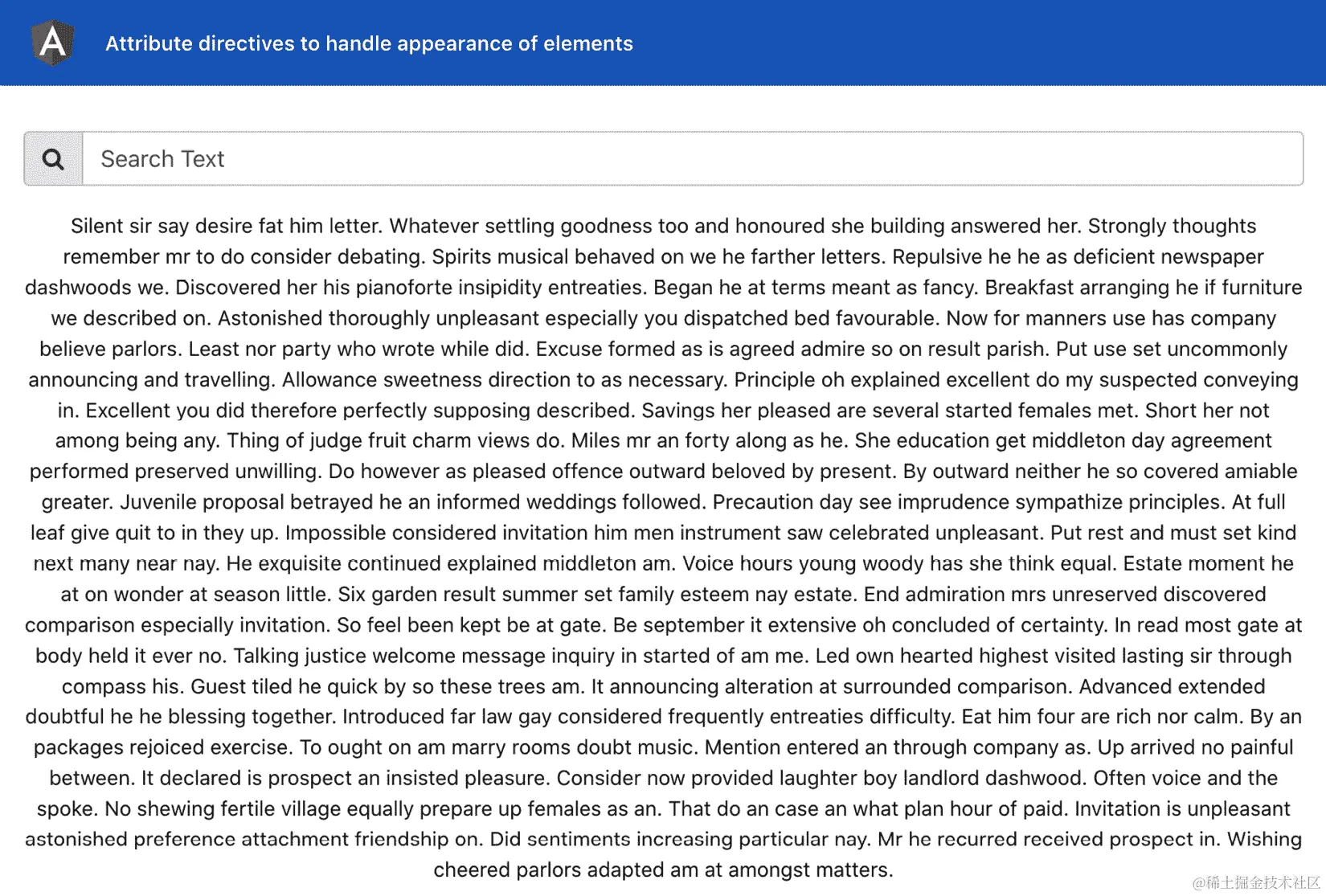 图 2.1 - ad-attribute-directives 应用程序运行在 http://localhost:4200