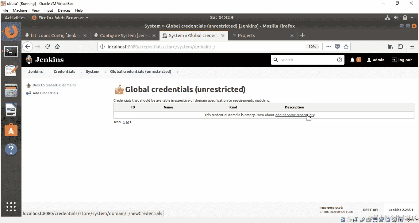 图 8.51：添加一些凭据