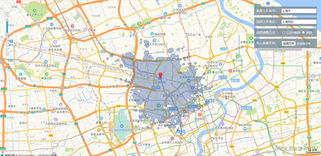 高德地图展示效果