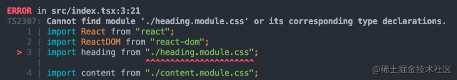 TS无法解析CSS modules