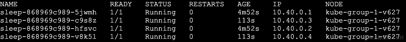 图 18.10：检查 pods 是否已经从排空的节点移开