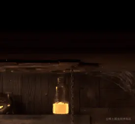 金色液体添加了布尔动画 - 瑞云渲染