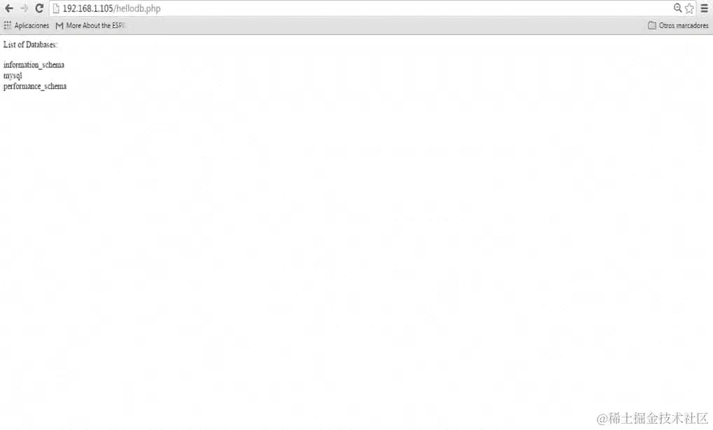 测试 PHP 和 MySQL