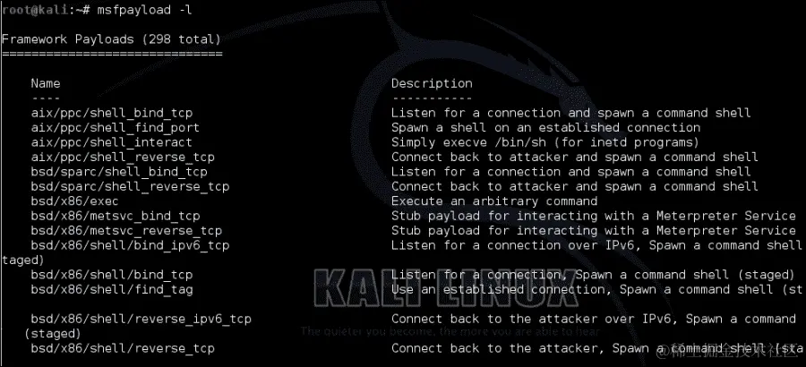 使用 Metasploit 准备有效载荷