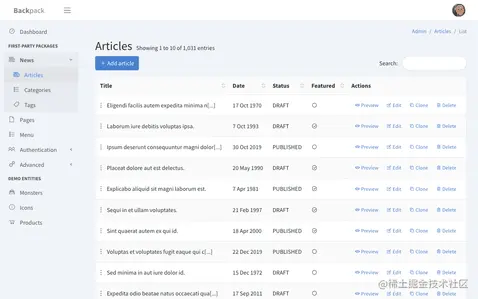 The guide to Laravel admin panels