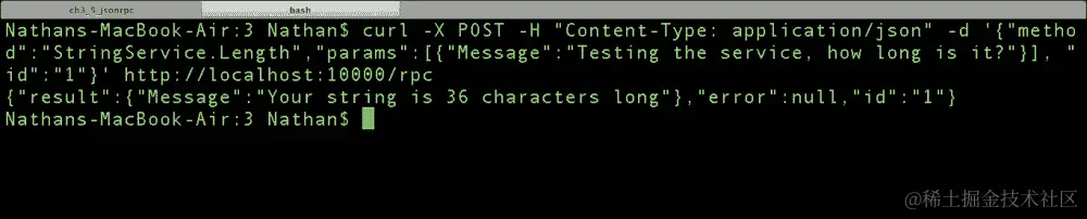 使用 Gorilla 进行 JSON-RPC