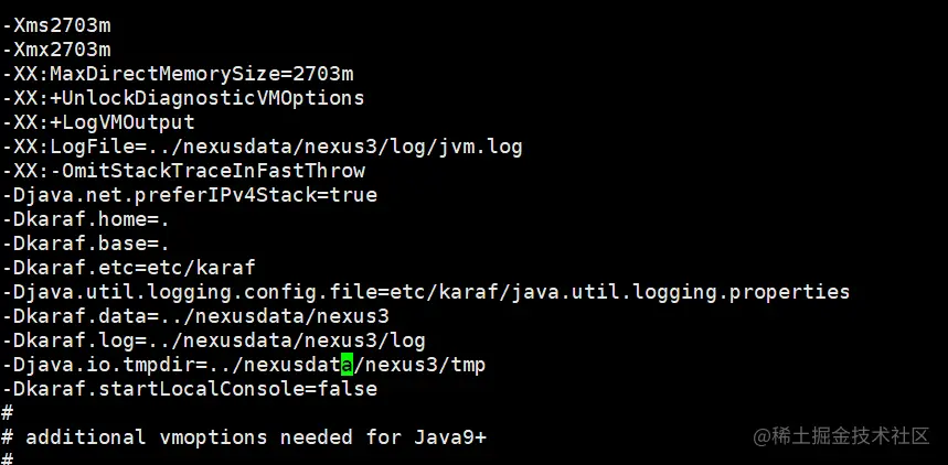 更改 Nexus 数据目录