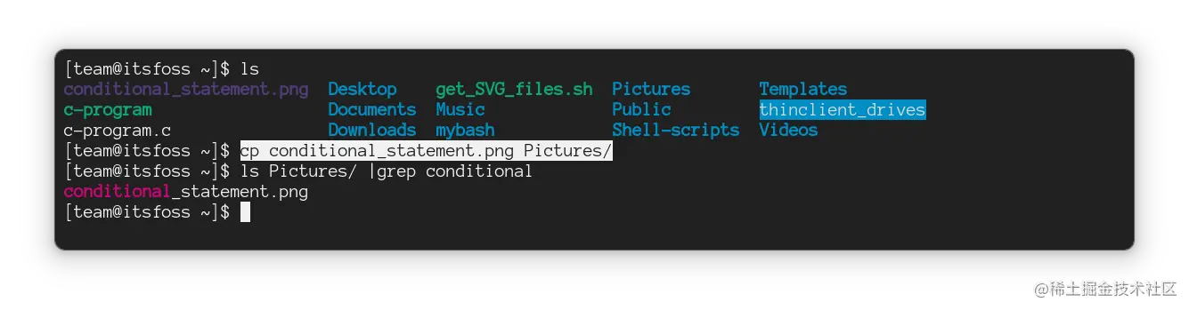 将单个文件从源目录复制到目标目录。