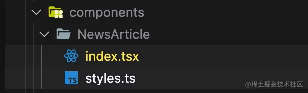 New Components Folder Index TSX