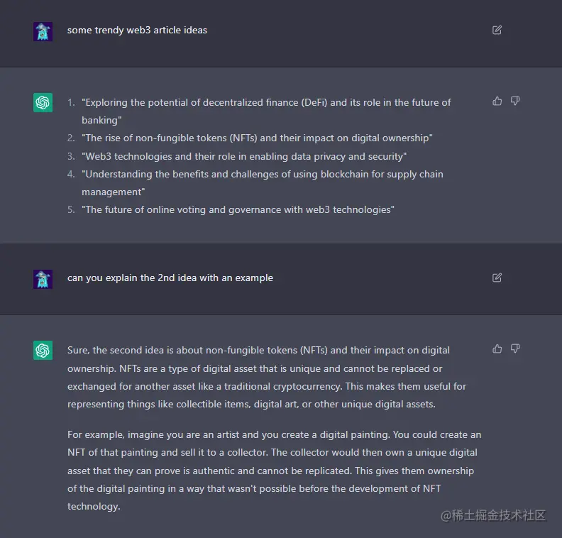 Asking follow up questions