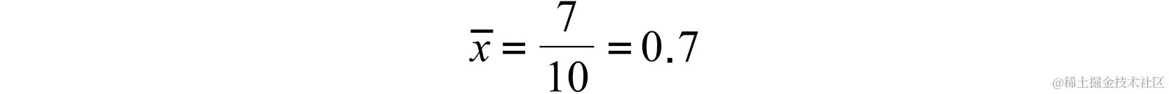 图 9.1：样本均值公式