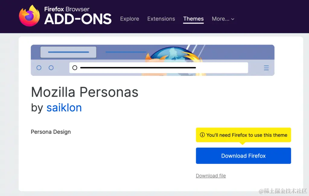 Mozilla Personas