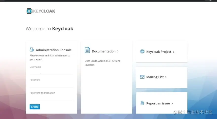 Keycloak 首屏