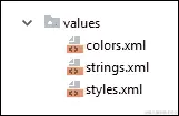 res/values 文件夹