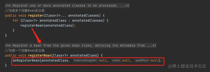 AnnotatedBeanDefinitionReader-register