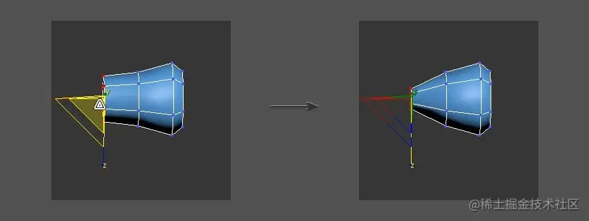 调整喇叭的尖端