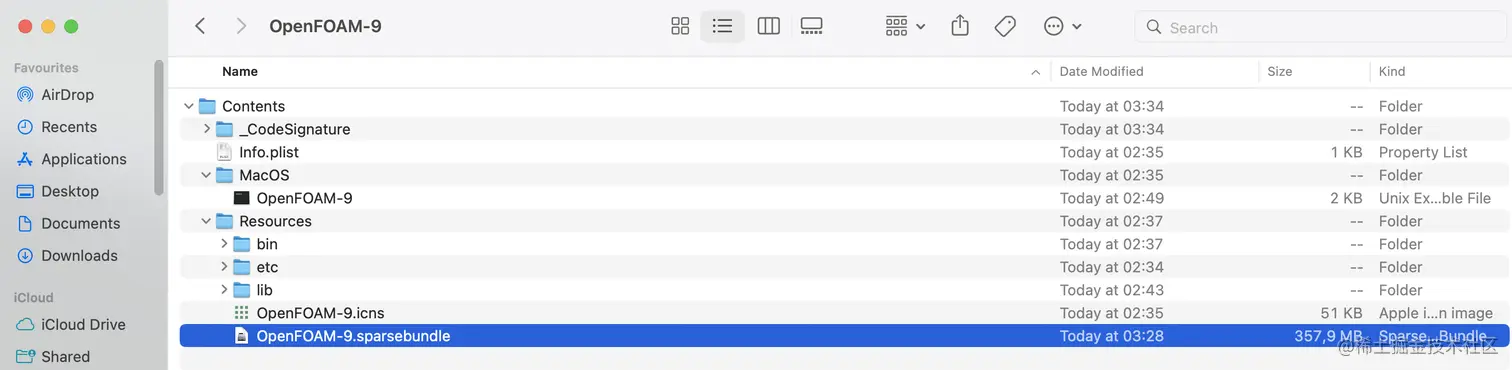 图4：OpenFOAM-9app的路径和文件列表