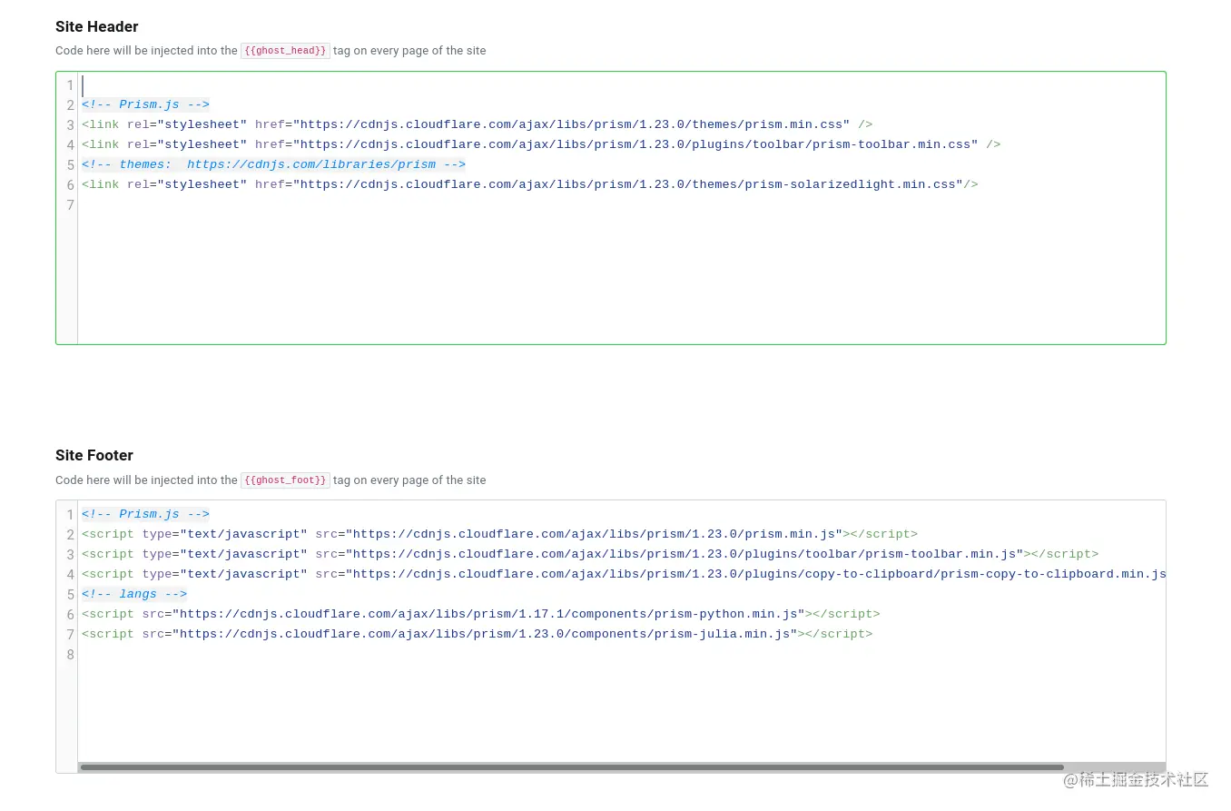 How to add Python code snippets in Ghost Blog