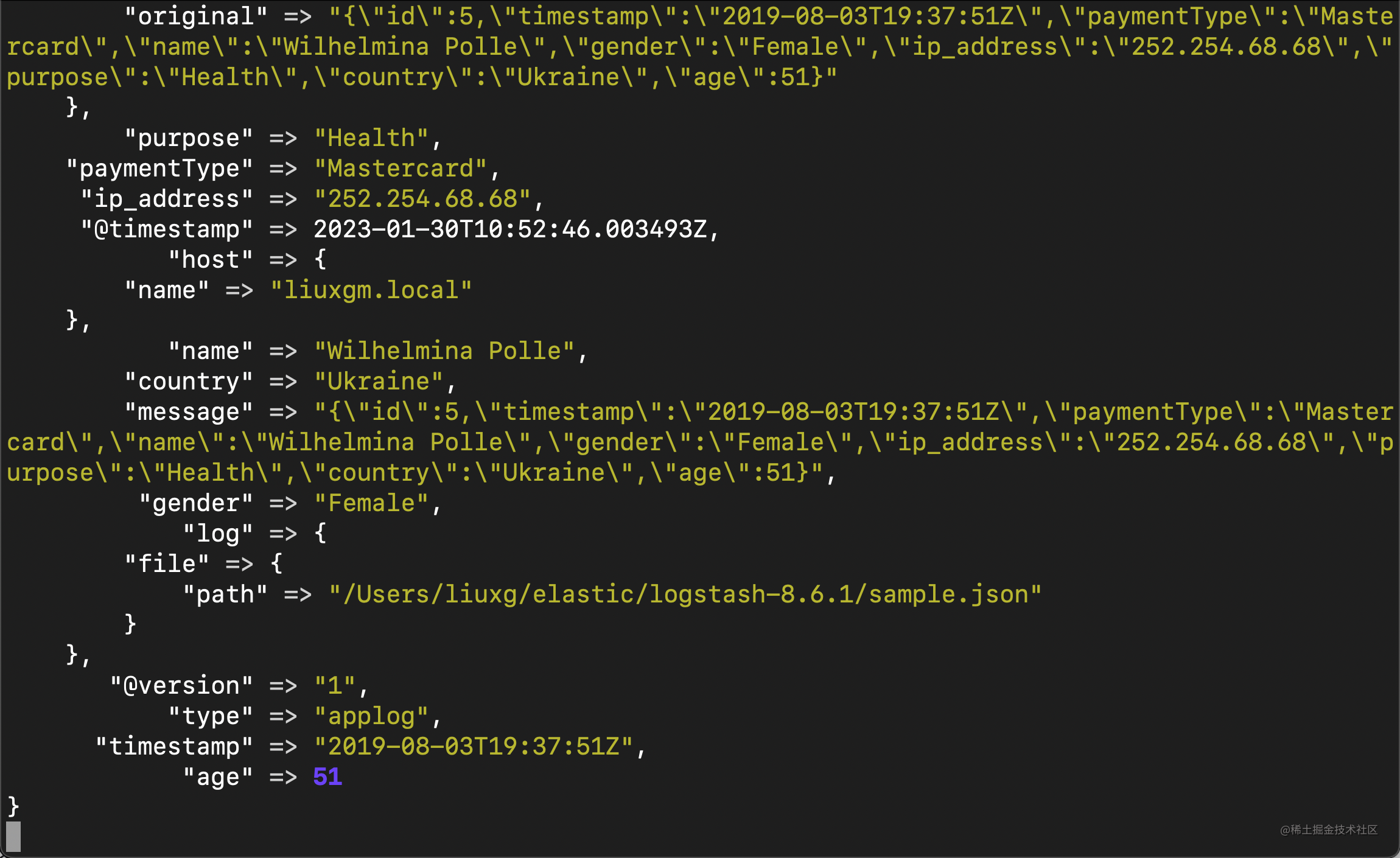 Logstash：如何使用 Logstash 解析并摄入 JSON 数据到 Elasticsearch 掘金