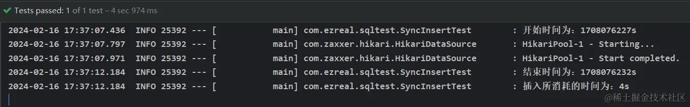 批量插入10万数据