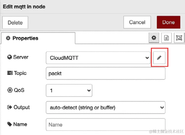 图 11.20 – 单击编辑按钮打开属性设置