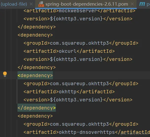okhttp依赖版本控制