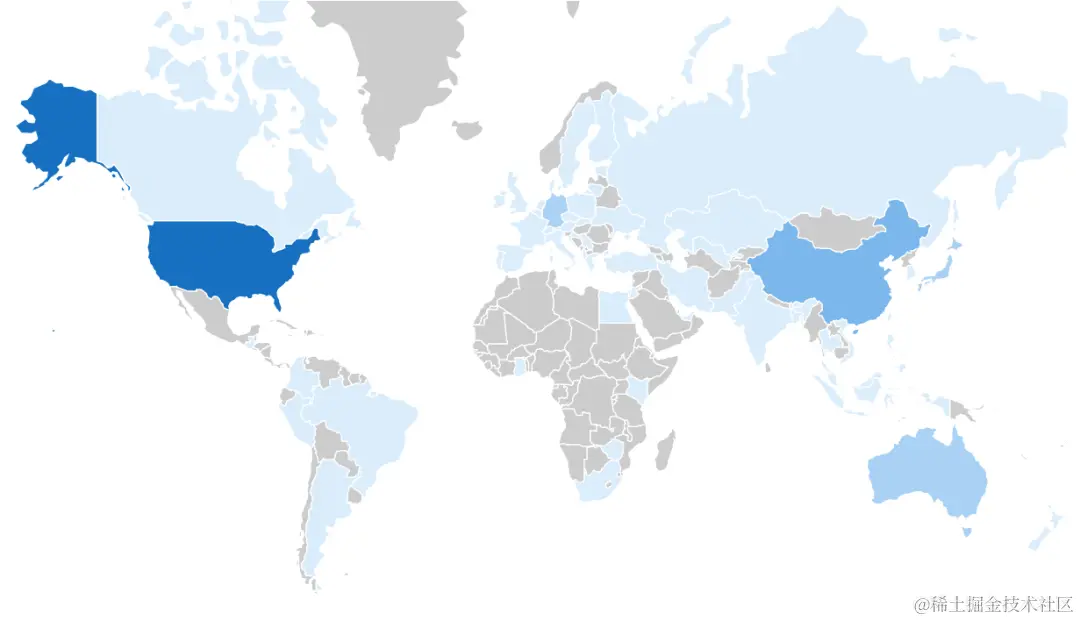 RisingWave 集群全球部署情况（2023 年 12 月数据）