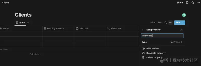 Add Phone Number field