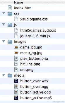 执行添加声音效果到播放按钮的操作