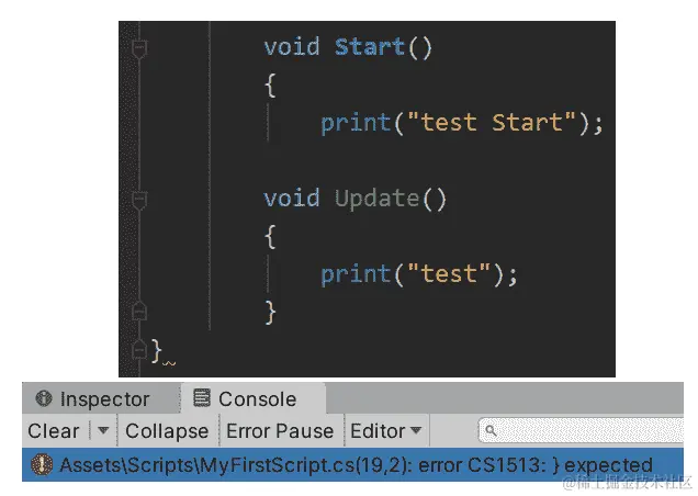 图 13.28 – 缺少闭合括号