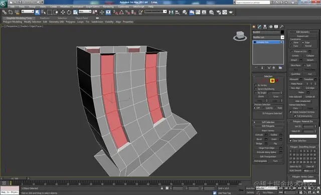 3D 工作室最大建模教程未来派螺栓枪