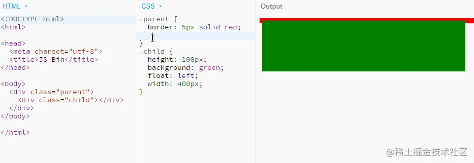 类似于清除浮动