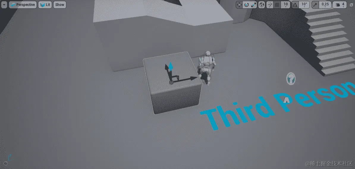 图 5.9：角色的默认生成点