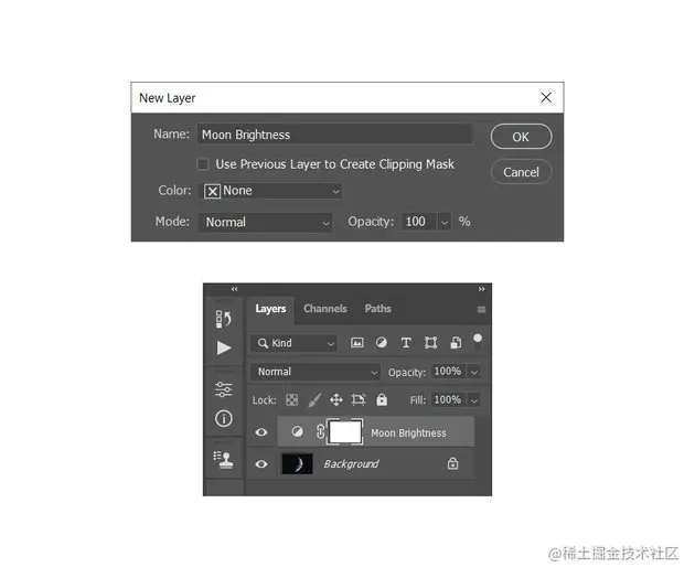 creating new levels adjustment layer