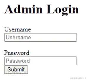 图 7.2 - 管理员登录界面