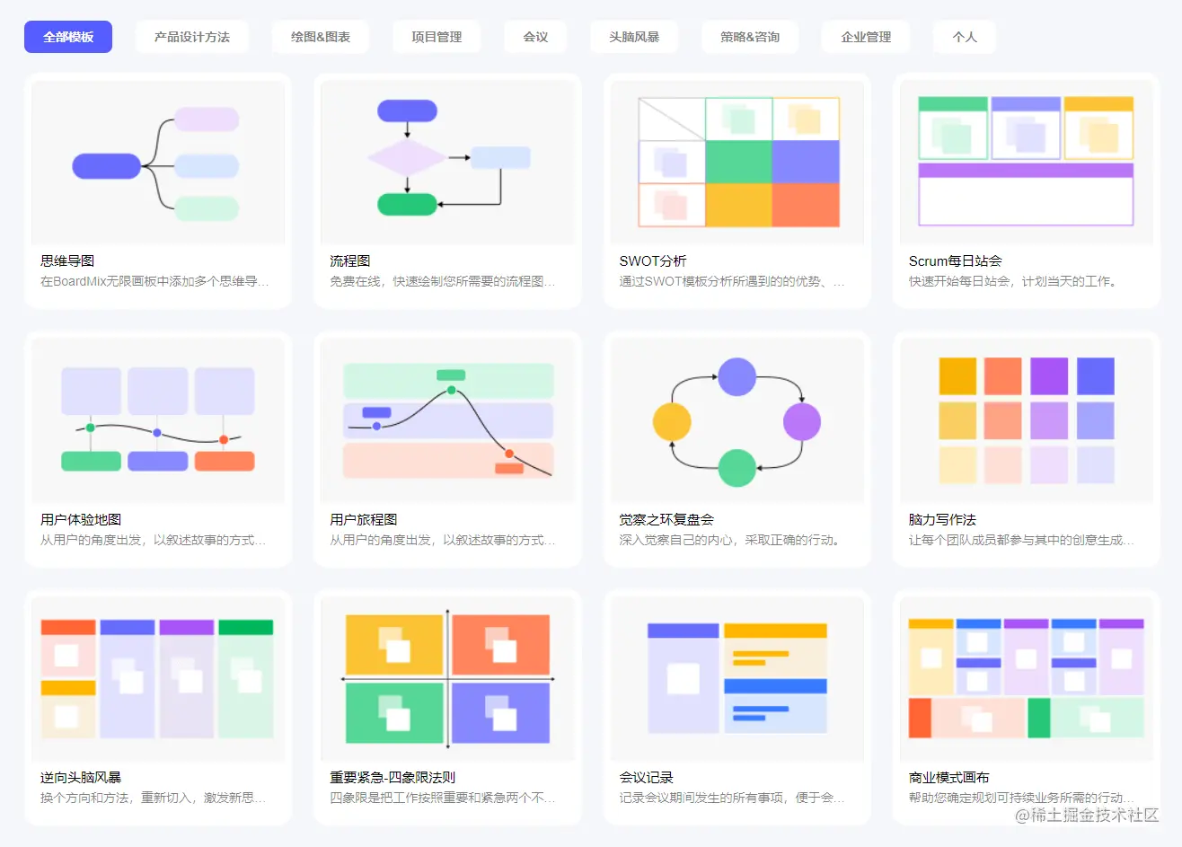 BoradMix在线白板模板社区