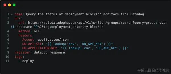 在Ansible中实现的监控查询