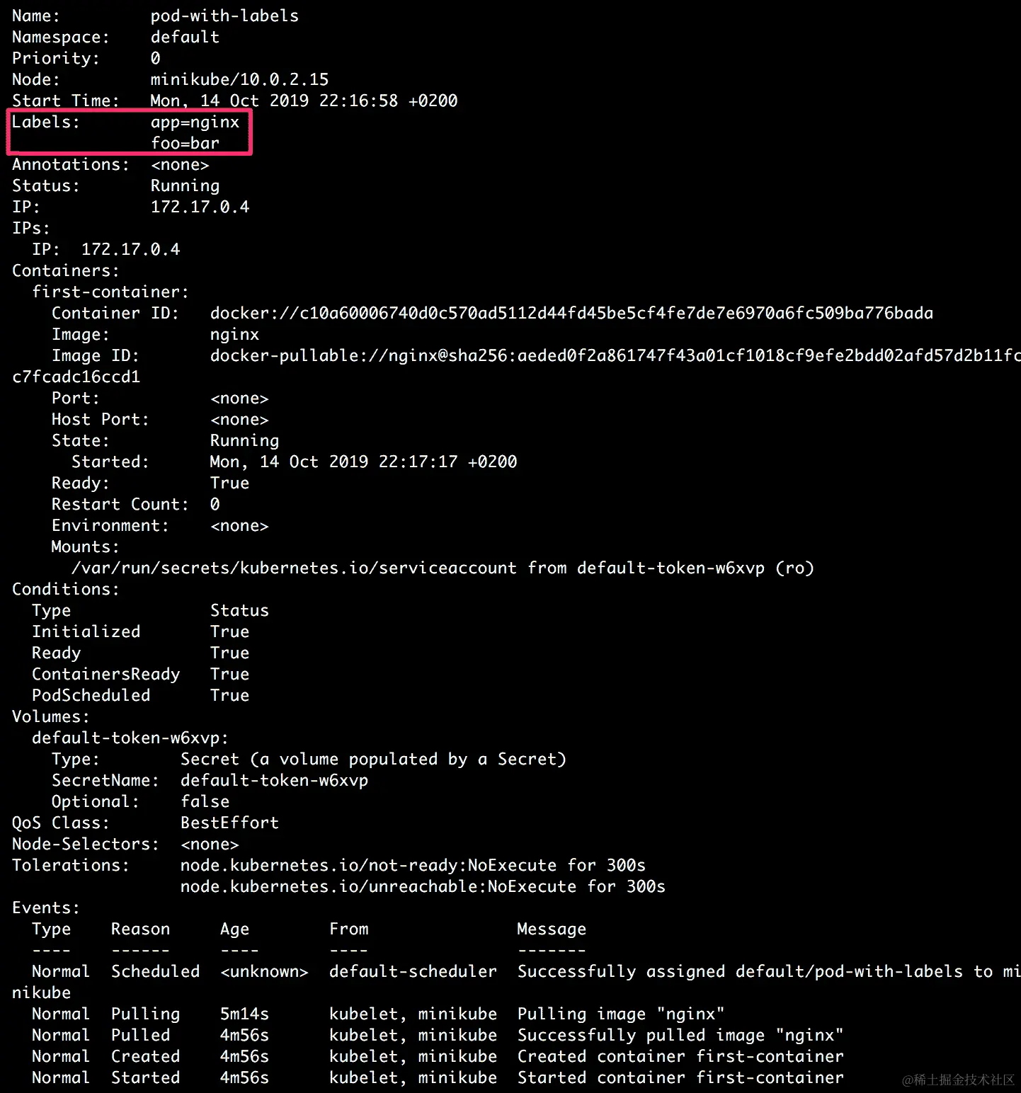 图 6.1：描述带标签的 pod