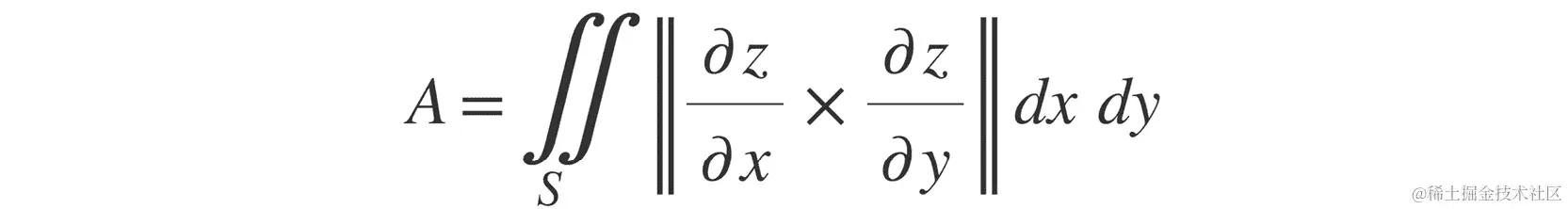图 11.18：计算表面积的公式