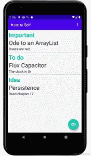 图 16.8 – 笔记列表