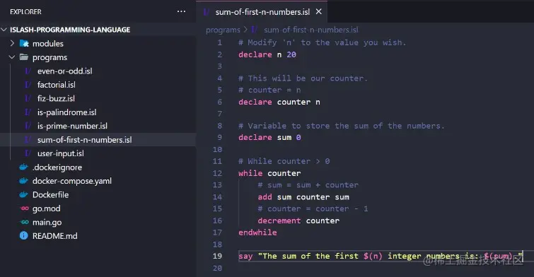 The ISlash Programming Language