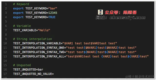 DotENV（环境变量语法高亮）